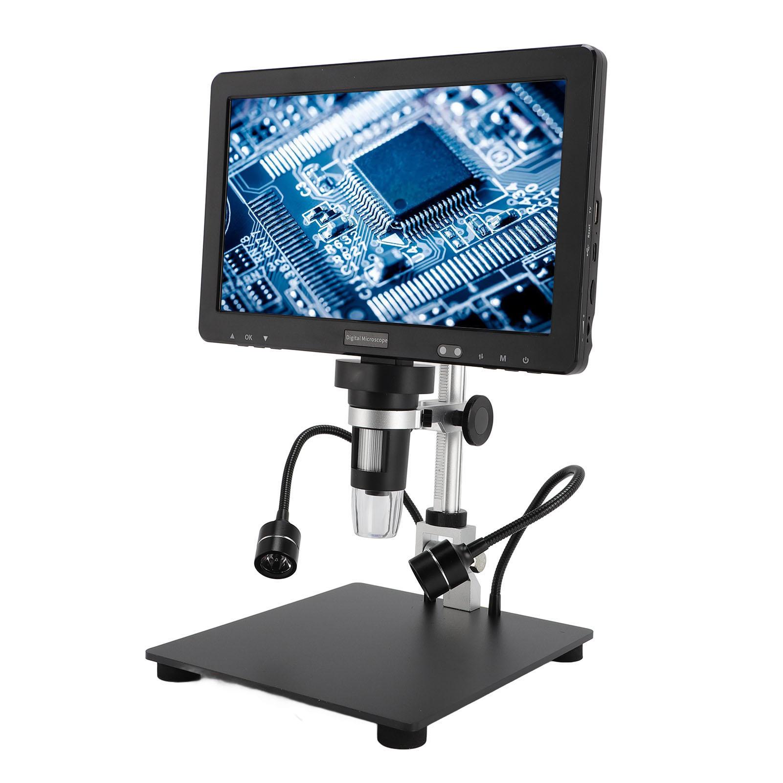 

10.1 Inch IPS LCD Digital Microscope 1500X 20MP Coin Microscope Magnifier with 8 Adjustable LED Lights Remote Control