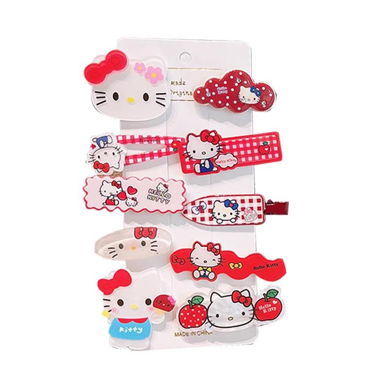 Adorable Kitty Hair Clip for Kids - Cartoon Bangs Hairpin for Girls, Babies & Festive Chinese New Year Ornaments