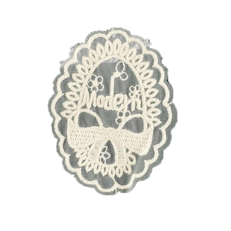 Cartoon Lace Bow Lace Embroidery Sticker Diy Hand Account Accessories Accessories Brooch Hairpin Hair Accessories Accessories Cloth Sticker