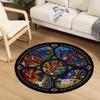 Bedroom Kids Play Floor Carpet Door Mat Modern Living Room Carpet Notre Dame Church Painted Round Room Carpet Chair Mat