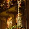 Santa Claus Climbing Ladder Outdoor Christmas Decoration Home Garden Cristmas Tree Ornement New Year Gift Xmas Tree Decor
