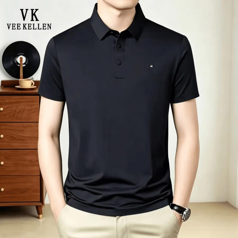 VEE KELLEN Men s Summer Ice-Feel Polo Shirt 2XL