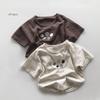 Children's Summer Thin Cotton T-Shirt - Korean Style, Short Sleeve, Trendy Design for Toddlers (3+), Boys & Girls