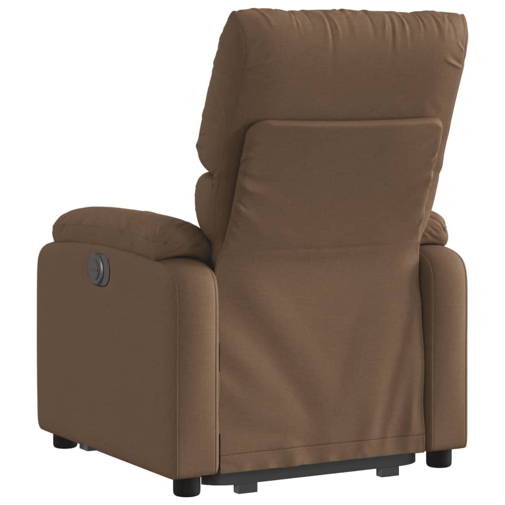 Vidaxl Lift Recliner, Brown, Fabric Upholstered