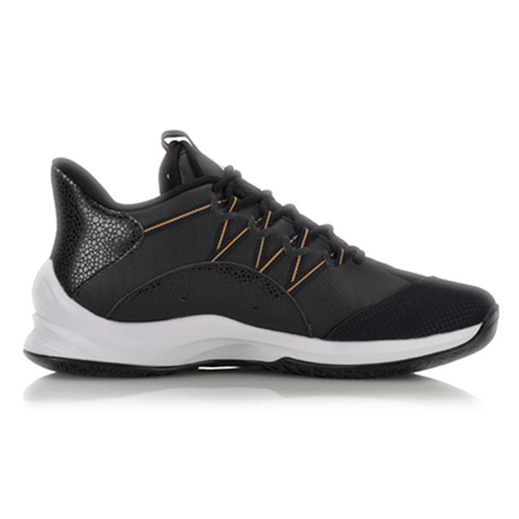 Li Ning Star Speed Competition Cushioning Rebound Low top Basketball Shoes Unisex Black ABAQ009-3