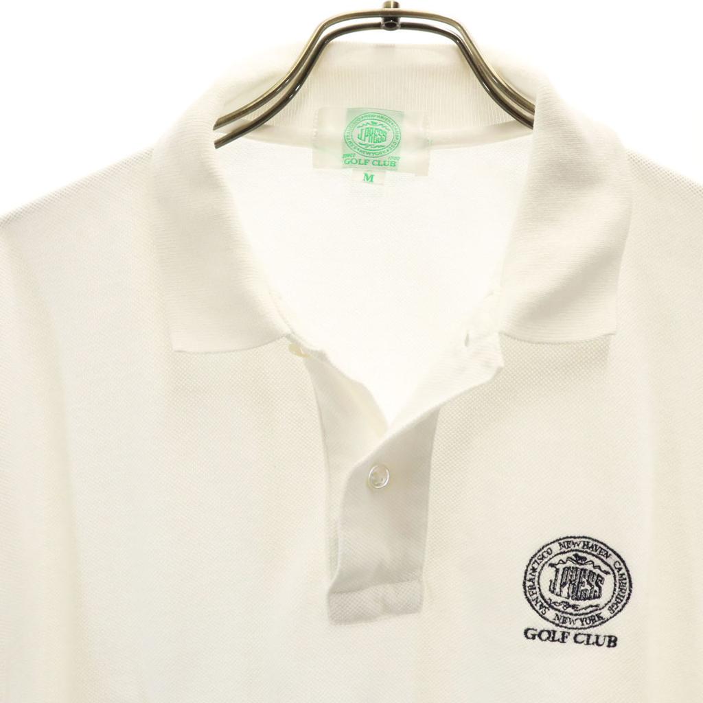 J.PRESS Golf Kurzarm Poloshirt M weiß Herren Gebraucht
