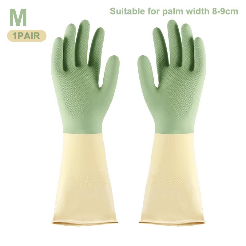 Thickened Kitchen Gloves, Dishwashing Gloves Wear-resistant, Suitable For Dishwashing, Cleaning And Household Rubber Gloves