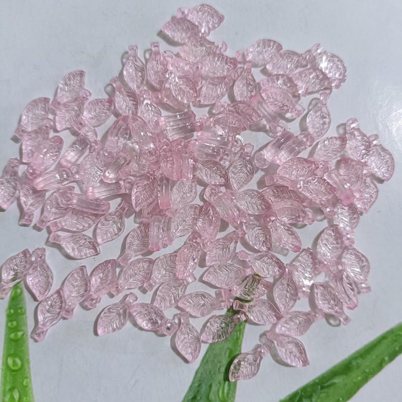 Acrylic Mini Grape Leaf Beaded String for DIY Jewelry Making: Bracelets & Necklaces