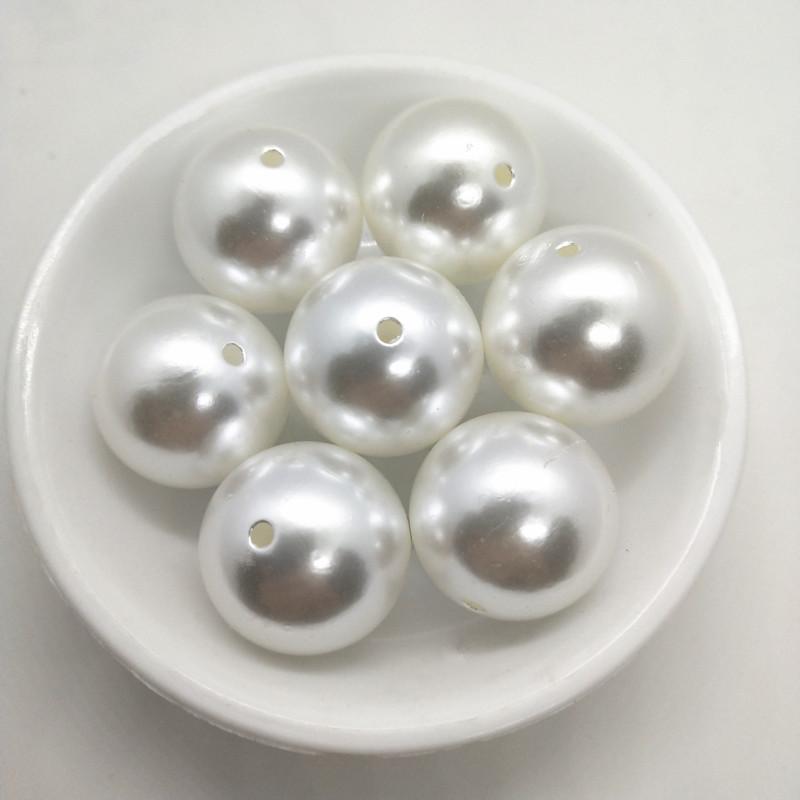 100g/50g Round Imitation Pearl ABS Beads Spacer Loose Beads Jewelry Making Findings DIY Bracelet Earrings Necklace Jewelry Making Accessories