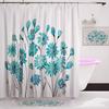 Cherry Blossom Shower Curtain, Spring Floral Japanese Sakura Bathroom Decor Polyester Fabric Waterproof Bath Curtain With Hooks