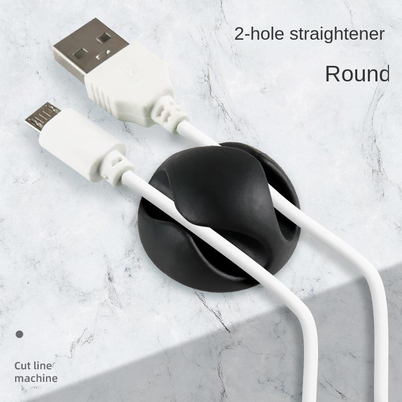 2 teile/satz Kabel Management Wickler Gummi 2 Kabel Halter Clips für Auto Tisch Ladekabel Kopfhörer Kabel Organizer Clips