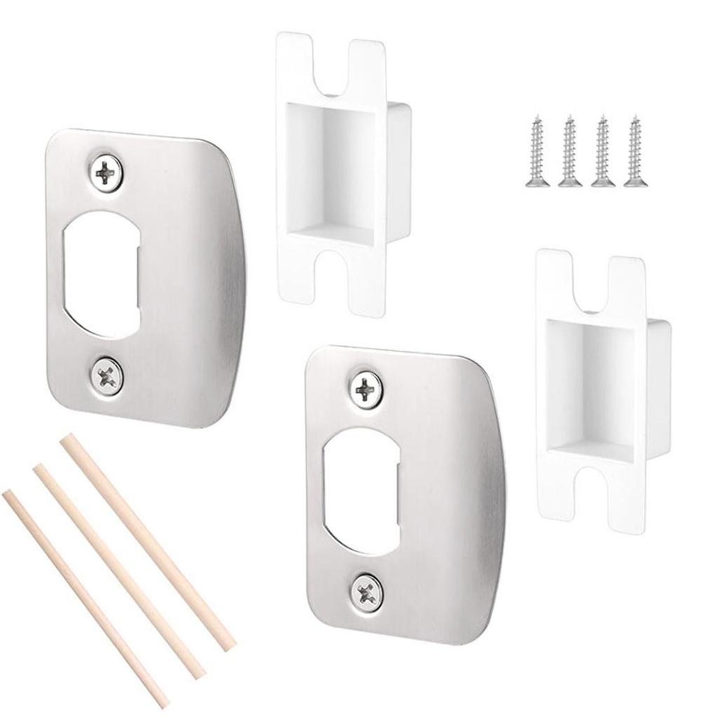 Universal Residential Security Striker Door Lock Latches Restorers Spacer Standard Door Strikes Plate Accessory