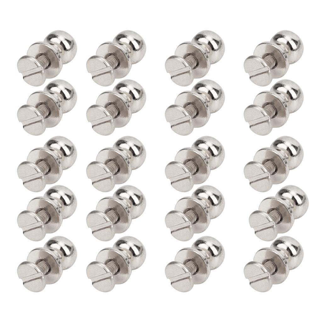 20PCS 9 x 8mm DIY Copper Rivets Round Head Nipple Nail Bag Shoes Accessories for LeatherSilver 9 x 8mm