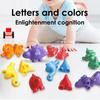 Matching Dinosaur Plaything With Storage Bucket Montessori Toys For Kids Counting Learning Toys For Toddlers Kids Development Game