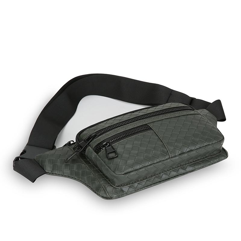 Borsa a tracolla da uomo casual – Marsupio resistente in PU con tasche multiple per esterni, moto e viaggi