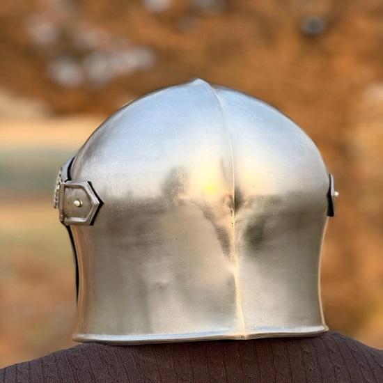 Barbuta Helma Středověká Rytířská Zbroj 18g Měkká Ocel Helma LARP Cosplay Halloweenský Kostým Hledí Válečníkova Helma Nejlepší Dárek