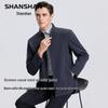 SHANSHAN Men's Business Casual Stand-Collar 3-Proof Jacket