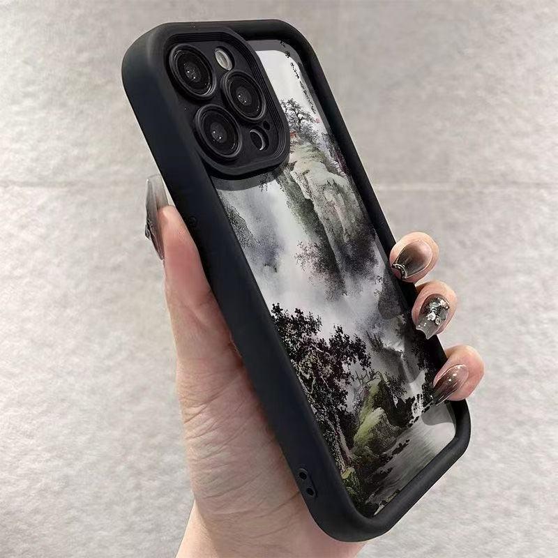 iPhone 17 Pro Max Landscape Painting Case - Compatible with iPhone 13/14/15/16