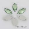 Round Multi-Faceted Acrylic Rhinestones: Double-Hole, Flat-Back Jewelry Accessories
