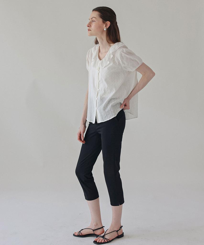 Keullaepeu Romantic Ruffle Blouse_Ivory