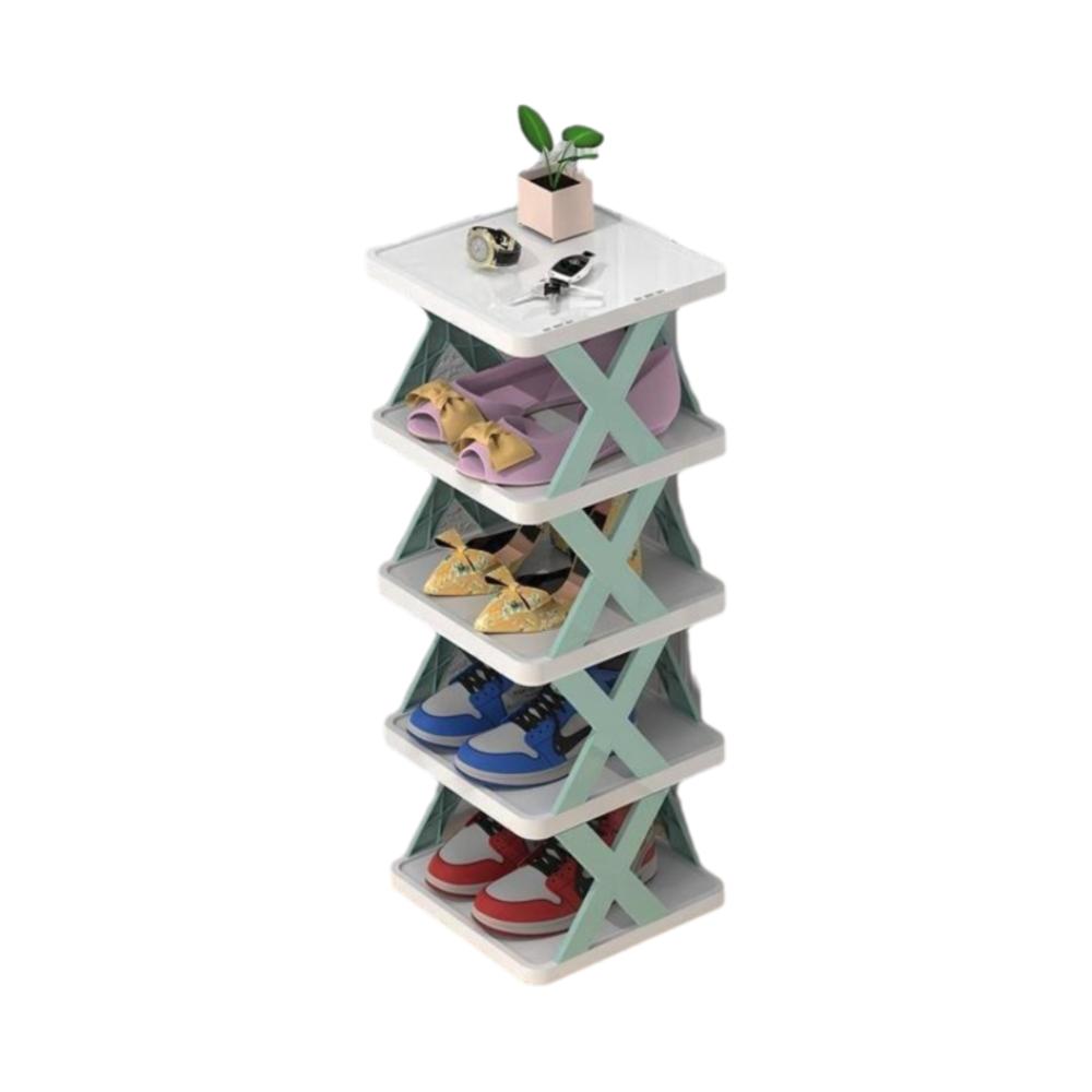 Detachable Shoes Storage Organizer Plastic Color Shoe Cabinet Folding Shoe Racks  Student Dormitory