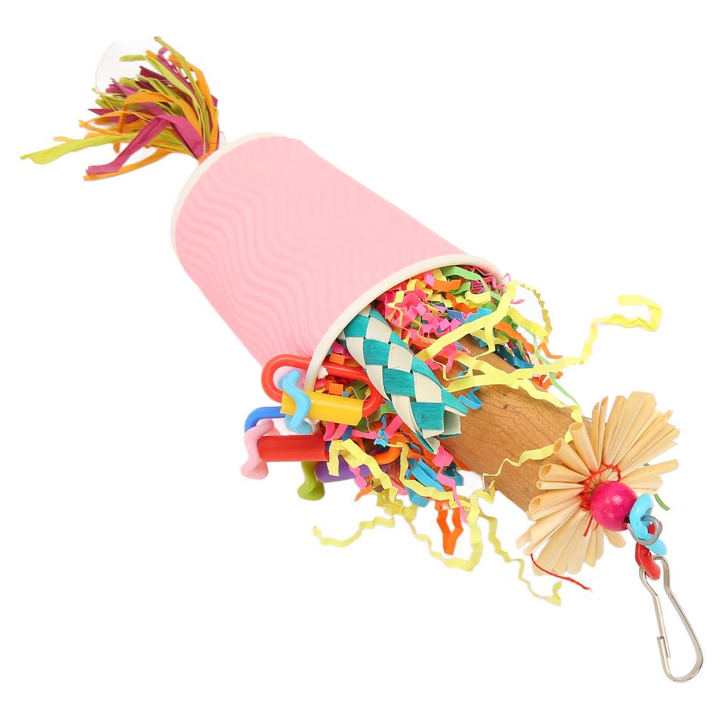 Papagei Futtersuche Zerkleinern Spielzeug Vogel Hängespielzeug Papagei Futtersuche Falle Becher Papier Zerkleinern Spielzeug für