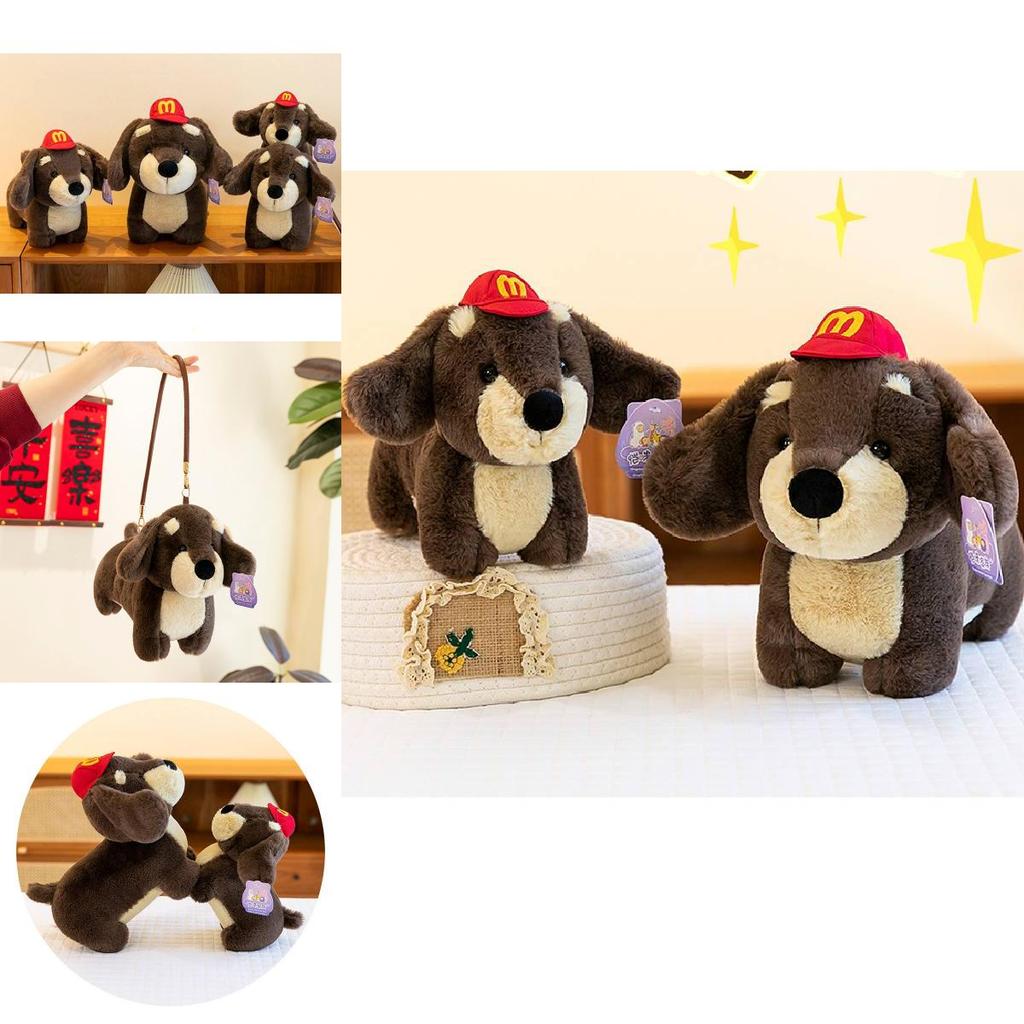 Adorable Dachshund Dog Plush Backpack Toy Perfect For Girls Sleeping Pillow And Comfort Doll