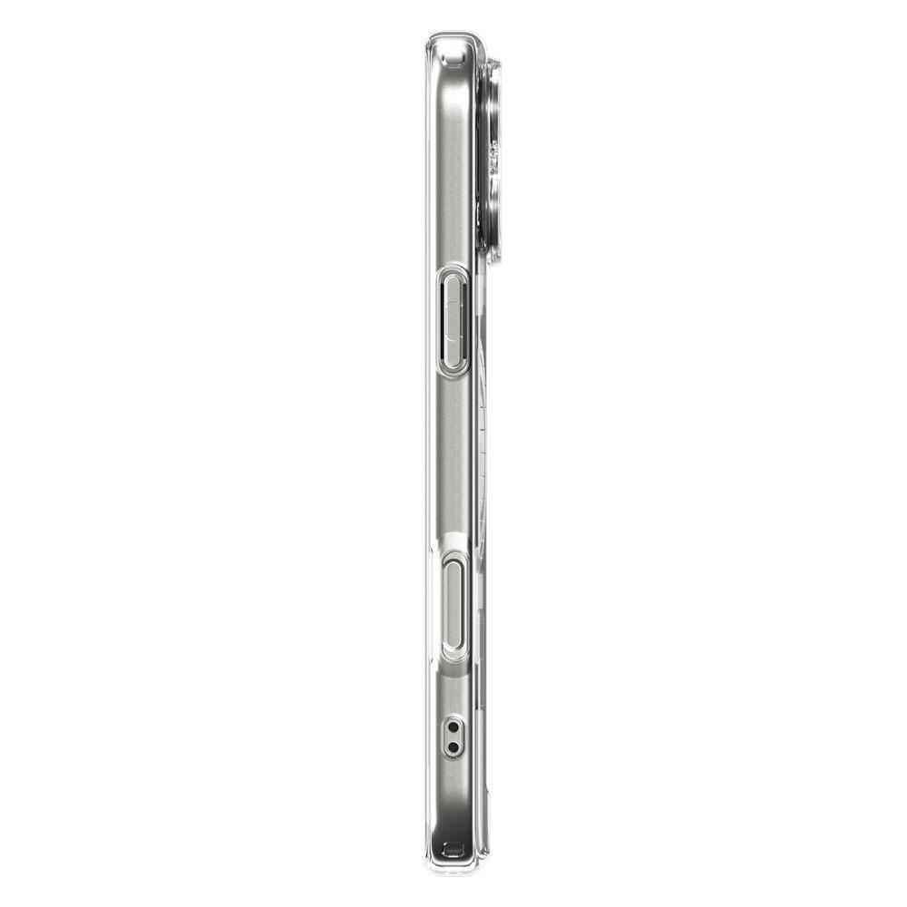 Skyddande fodral för iPhone 17 Pro Ultra Hybrid MagSafe - genomskinligt-vitt