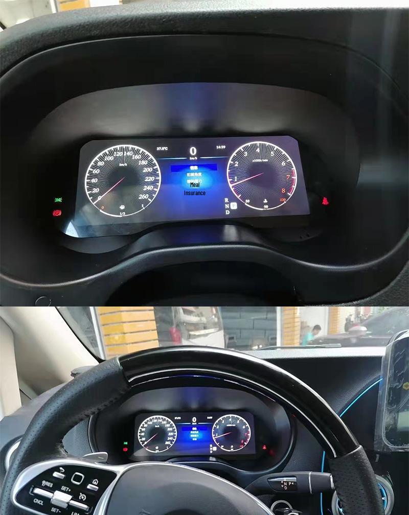 Mercedes-Benz New Vito Smart LCD Instrument Panel: Plug-and-Play, Non-Destructive, High-Definition Display
