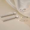 New 925 Silver Pearl Drop Earrings Elegant Zircon Jewelry Simple Charm Gift for Women Birthday Party Fine Accessories