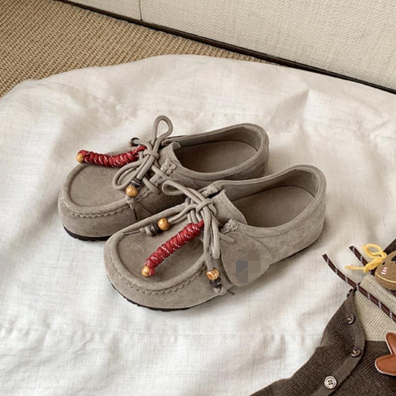 Retro Boken Shoes for Women, New Style Casual Shoes, Thick-soled Height-increasing Loafers