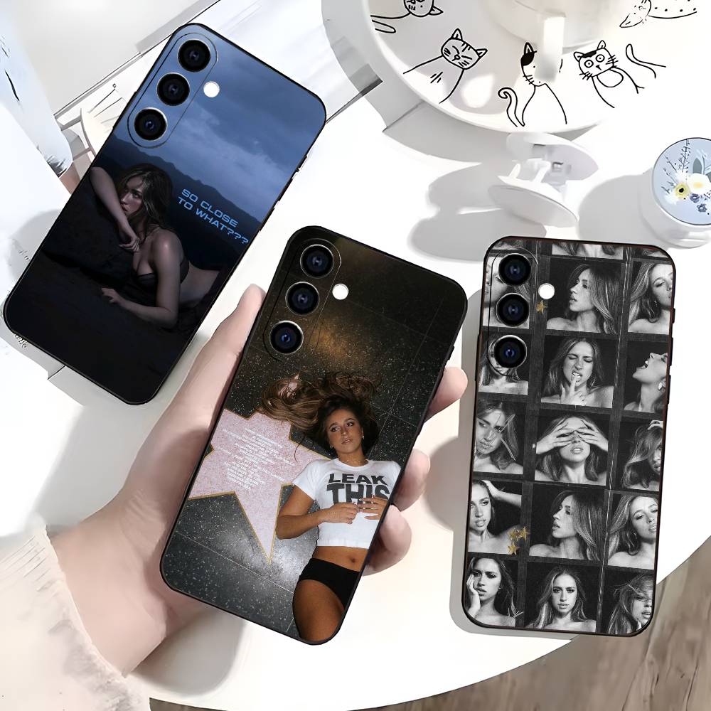 T-Tate McRae Phone Case For Samsung Galaxy A73,A72,A71,A70,A53,A52,A51,Soft Silicone Black Cover