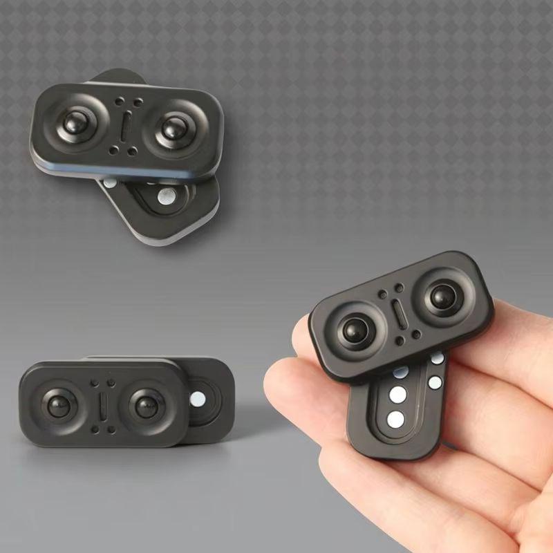 New Metal Owl Magnetic Slider Fidget Rotator - Manual Restless EDC Fidget Toy Office Desk Toy Adult Children's Gift