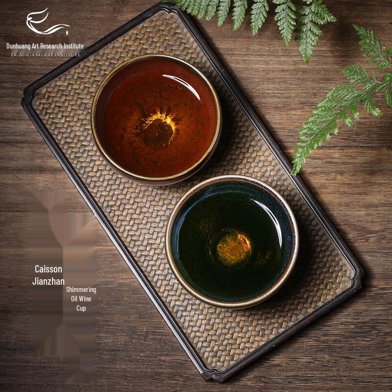 

Dunhuang Art Starry Dream Oil Drop Teacup Set