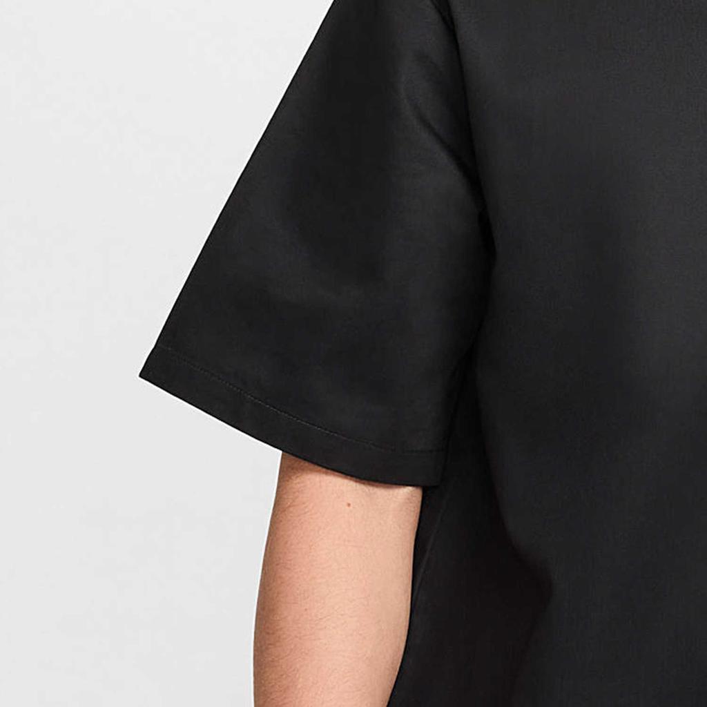 Nike Solid Color Polo Casual Sports Short Sleeve Shirt Men Shirts Black DX0899-010