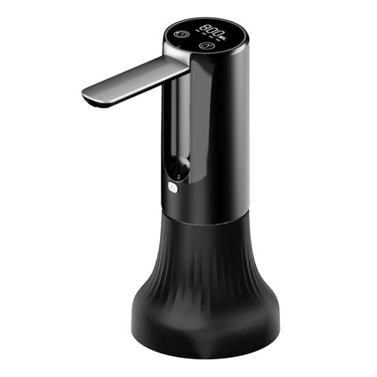 Электрический водяной насос со складным изливом. Пищевая складная конструкция. Умный светодиодный дисплей. Тихая работа. Портативный водяной насос. B чёрный