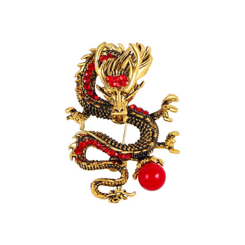 Year of the Dragon Domineering Dragon Men's and Women's High-end Trendy Accessories Brooch