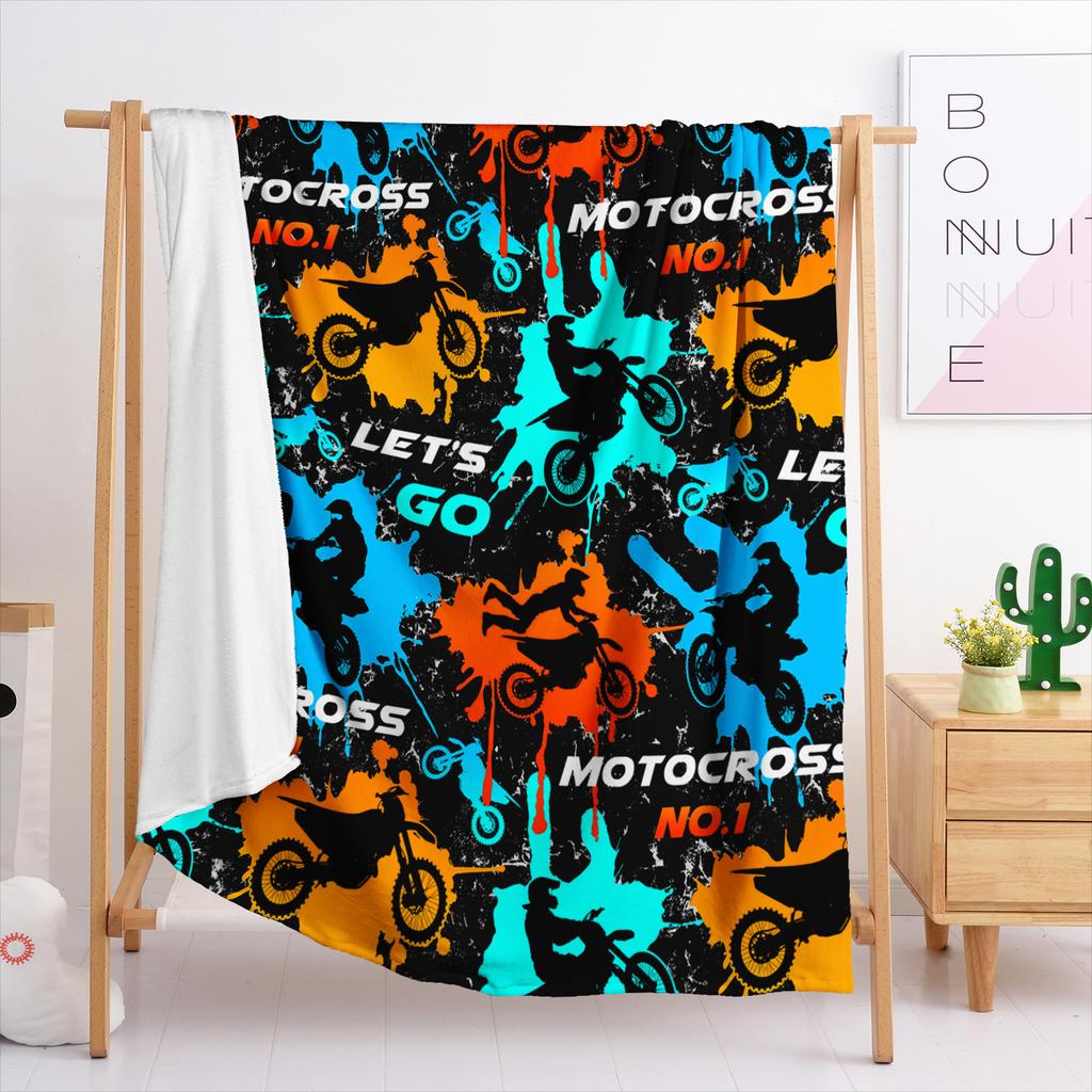 Blanket Flannel Blanket Racing Game 3D Digital Printed Blanket Blanket