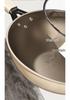 Titanium Ceramic Flat-Bottomed Non-Stick Stir-Fry Pan, Milk White, Wear-Resistant and Scratch-Resistant for Kitchen Use