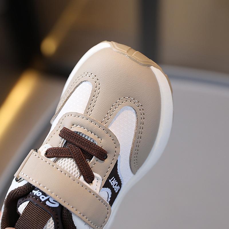 Children's sports shoes 2025 spring and autumn boys solid-soled running shoes lightweight girls soft-soled casual shoes baby shoes