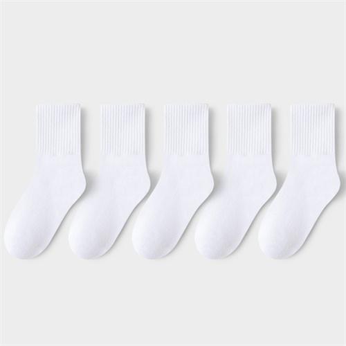 5Paare/Set 3-13 Jahre Baby Mädchen Jungen Lässige Sportsocken Einfarbig Weiche Baumwolle Vier Jahreszeiten Schulsocken Schwarz Weiß Grau Kinder Socken