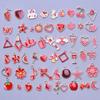 Mix Color Red Enamel Charm Strawberry Mushroom Heart Random Charms For Jewelry Making Bulk DIY Bracelets Earrings Pendants Bulk