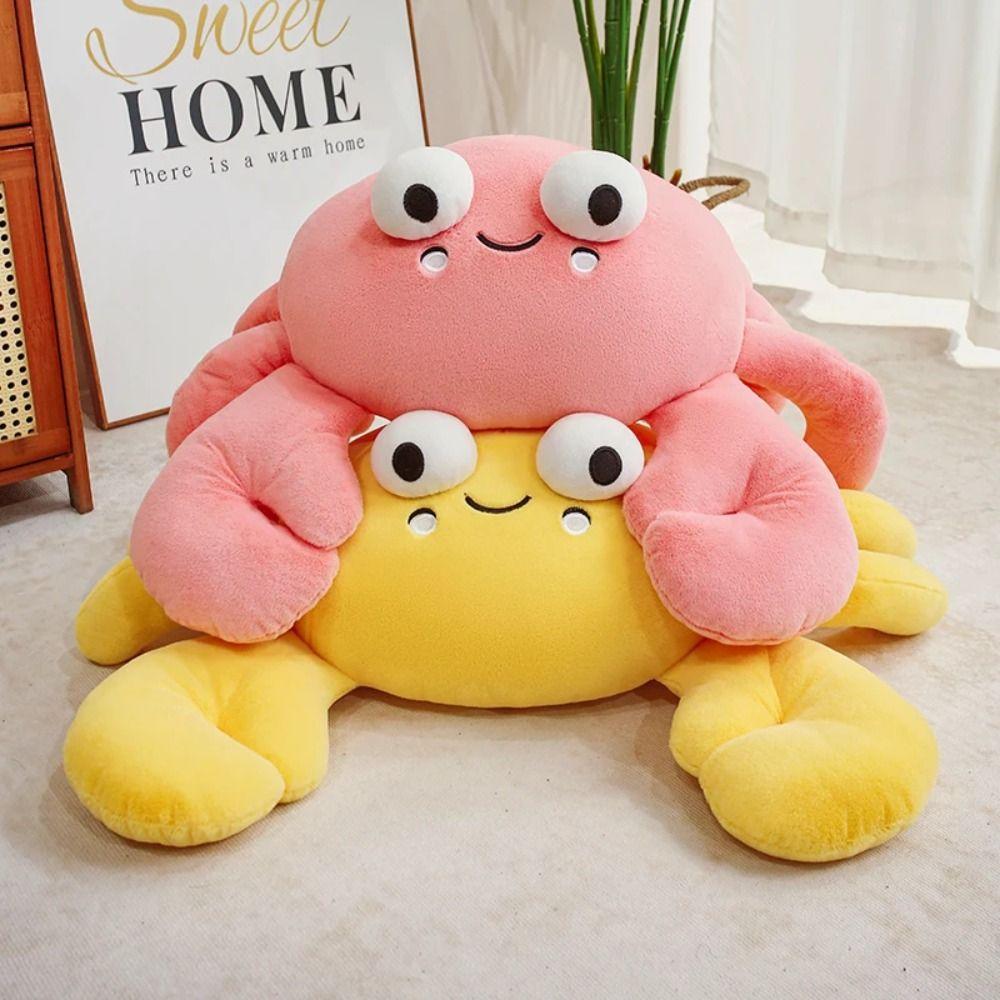 PP Cotton Animal Crab Dolls Soft Sea Crab Plush Pendant  Children's Christmas Gift