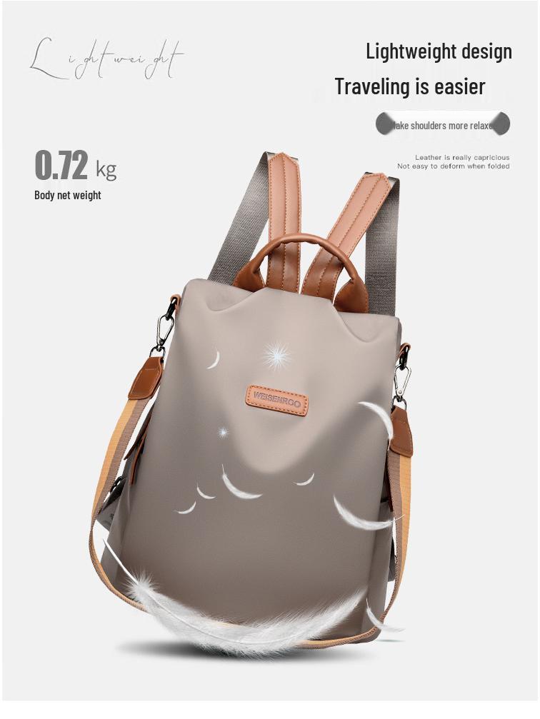 Women's High-End Casual Oxford Cloth Travel Backpack - Large Capacity, Versatile Design