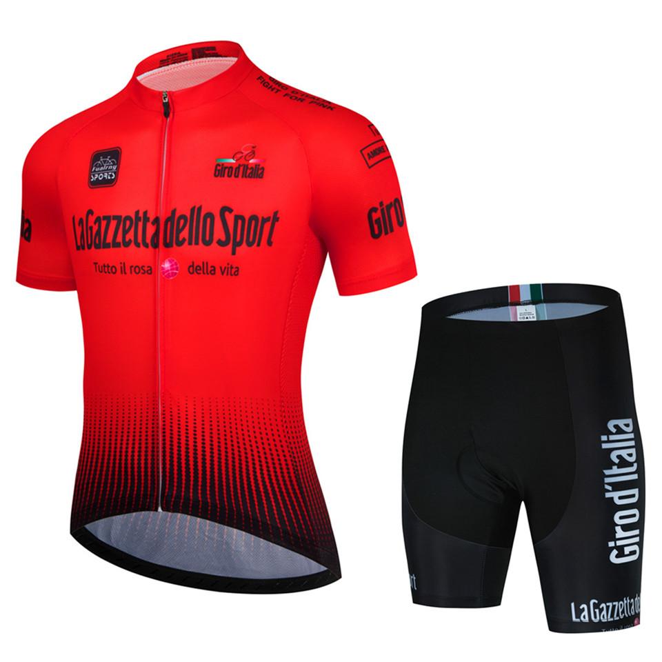 2026 Tour Of Italy Summer Bicycle Clothes Cycling Jersey Set Road Bike Short Sleeve Cycling Clothing Men Mtb Jersey Set Sport Wear