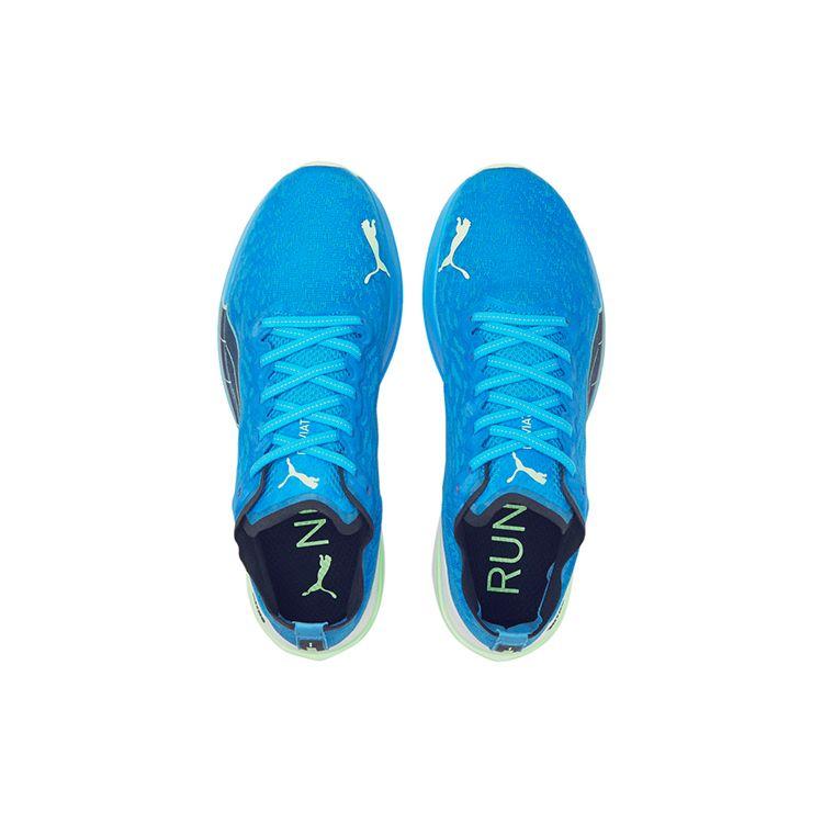 Puma Deviate Nitro Wildwash Men Sneakers Blue Ocean-Dive Fizzy-Lime 376223-01