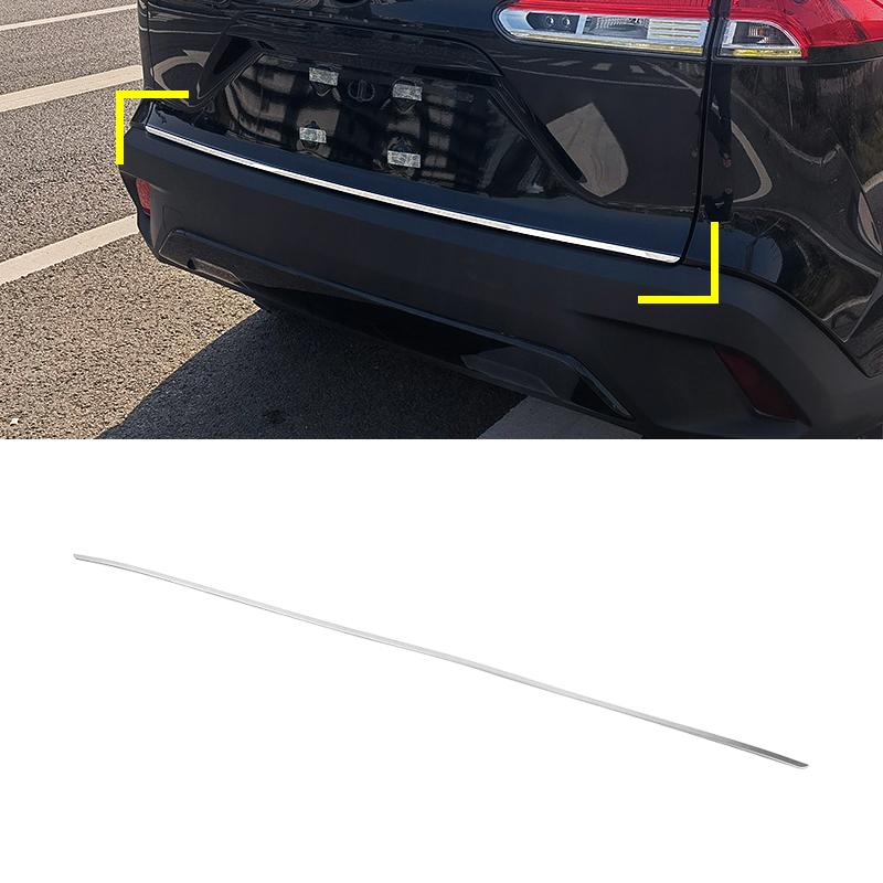 For Toyota Corolla Cross XG10 - 2024 2025 Stainless Steel Car Rear Trunk Tail Gate Door Strip Cover Trim Strip Sticker