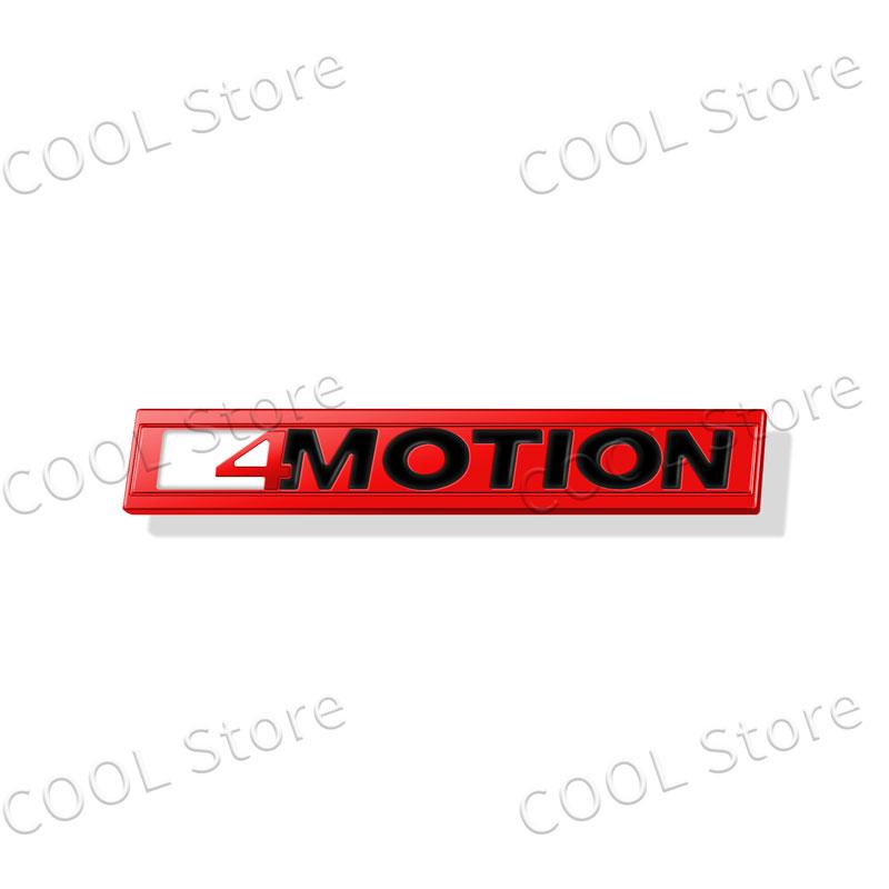 AABIP1 3D Car 4motion Emblem Logo Trim Front Hood Grille Badge Rear Trunk Sticker For VW Volkswagen Polo Golf Passat Jetta Accessories