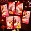 6Pcs/Set Chinese 2026 Horse Year  Year Red Envelope Lucky Money Blessing Pocket Envelope