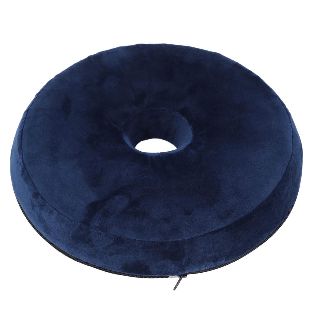 Donut Pillow Seat Cushion Memory Foam Donut Chair Cushions for Postpartum Pregnancy Hemorrhoids Tailbone Relief Navy Blue